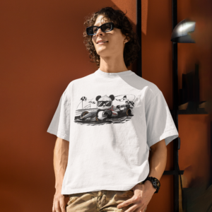 Panda's Race - Oversized T-shirt