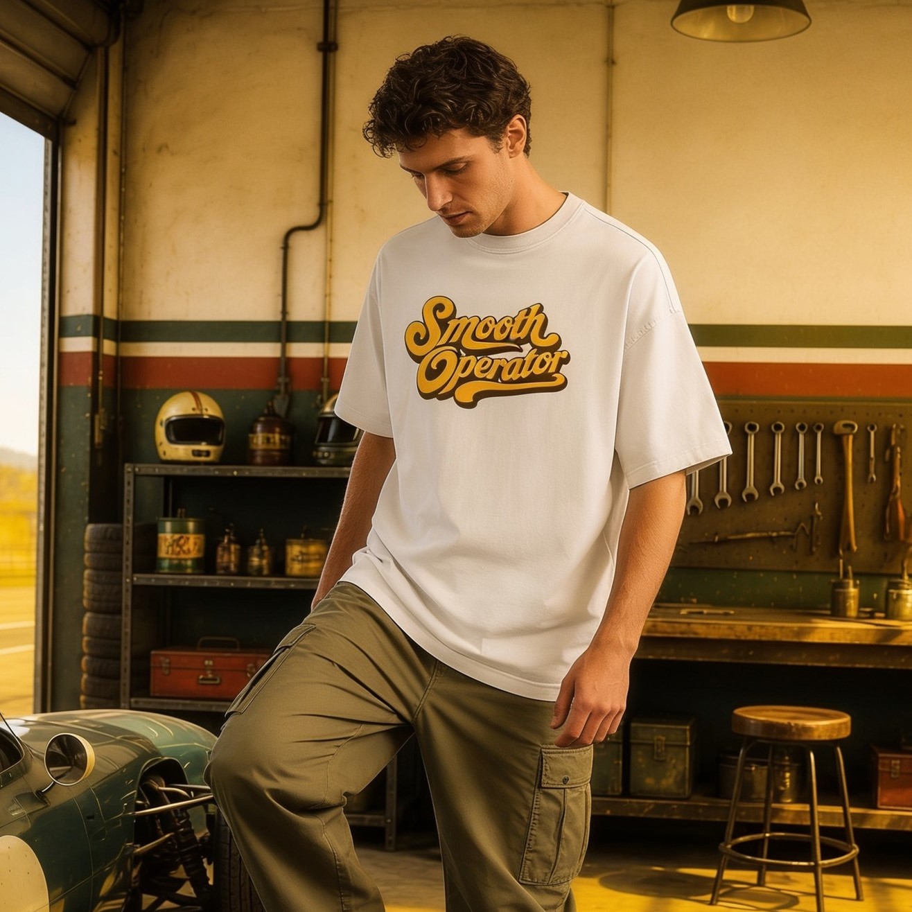 Smooth Operator Oversized T-shirt – 180 GSM - Image 3